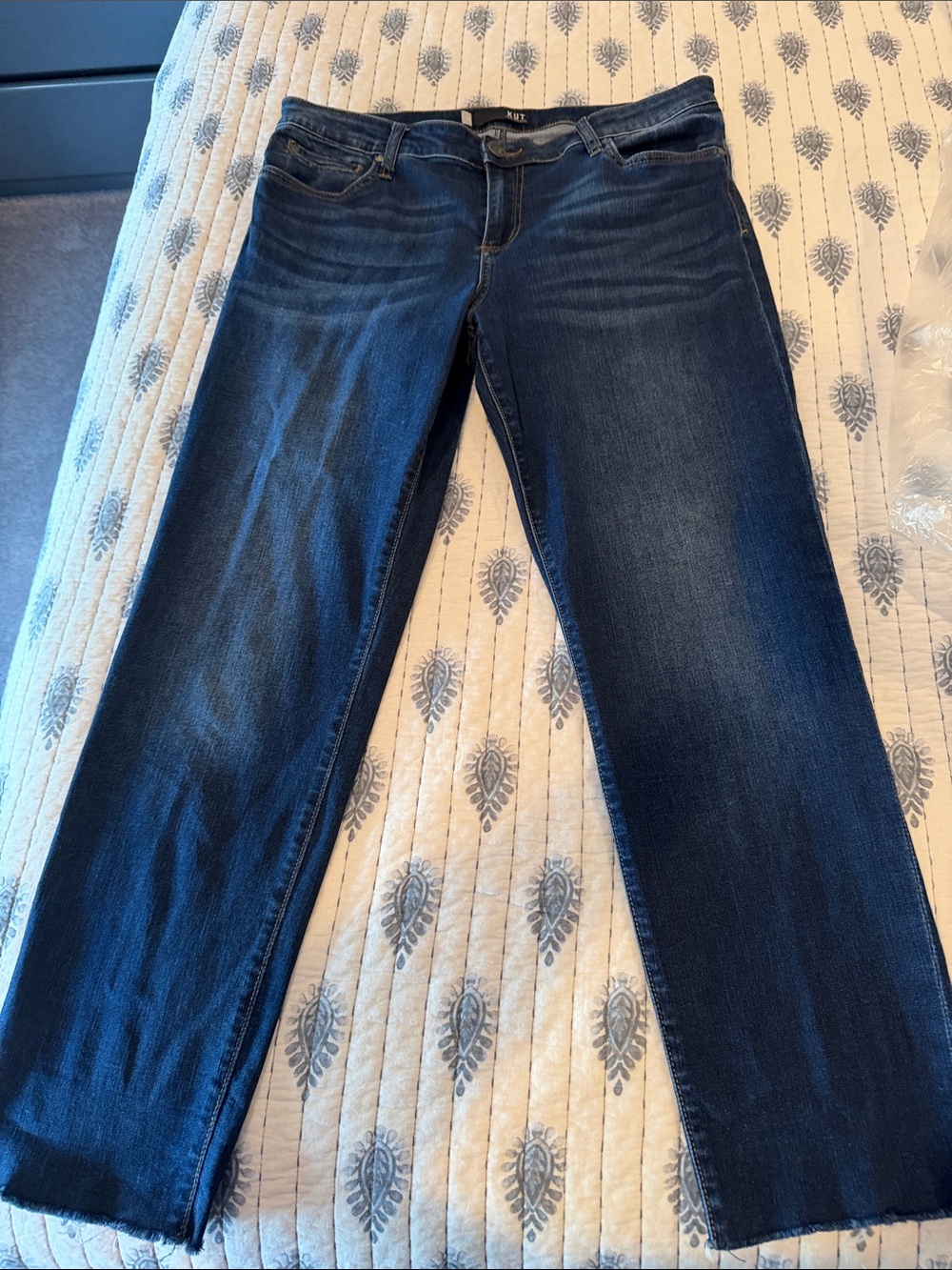 Kut from the Kloth Dark Indigo Straight Leg Jeans